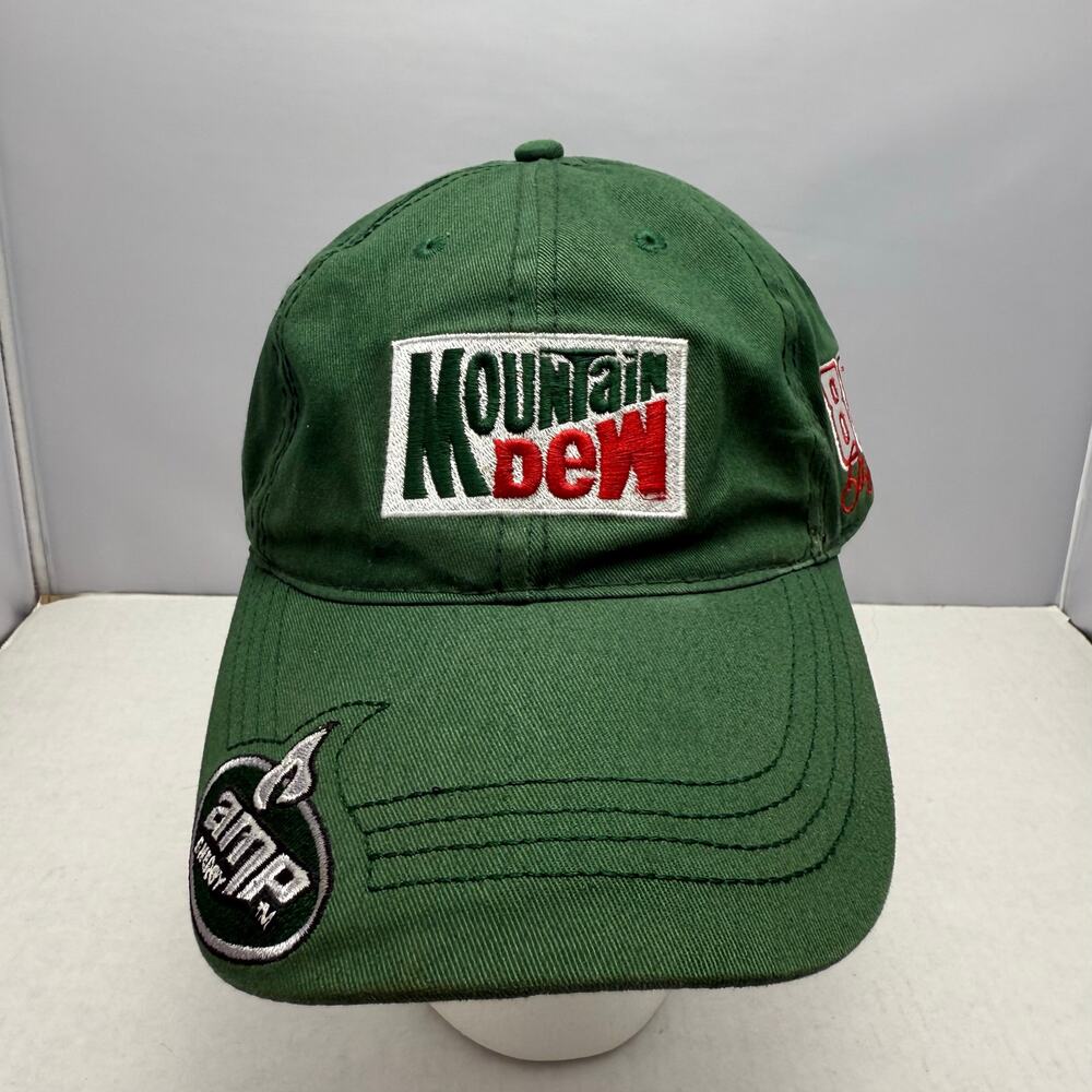 Winners Circle 88 Mountain Dew Amp Energy Hat Dale Jr Green Hook n Loop